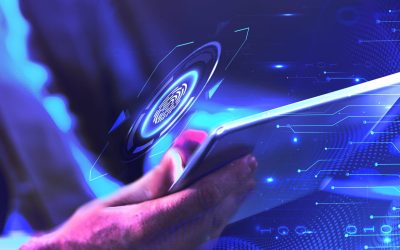 Digitale Geschäftstechnologie auf einem Tablet